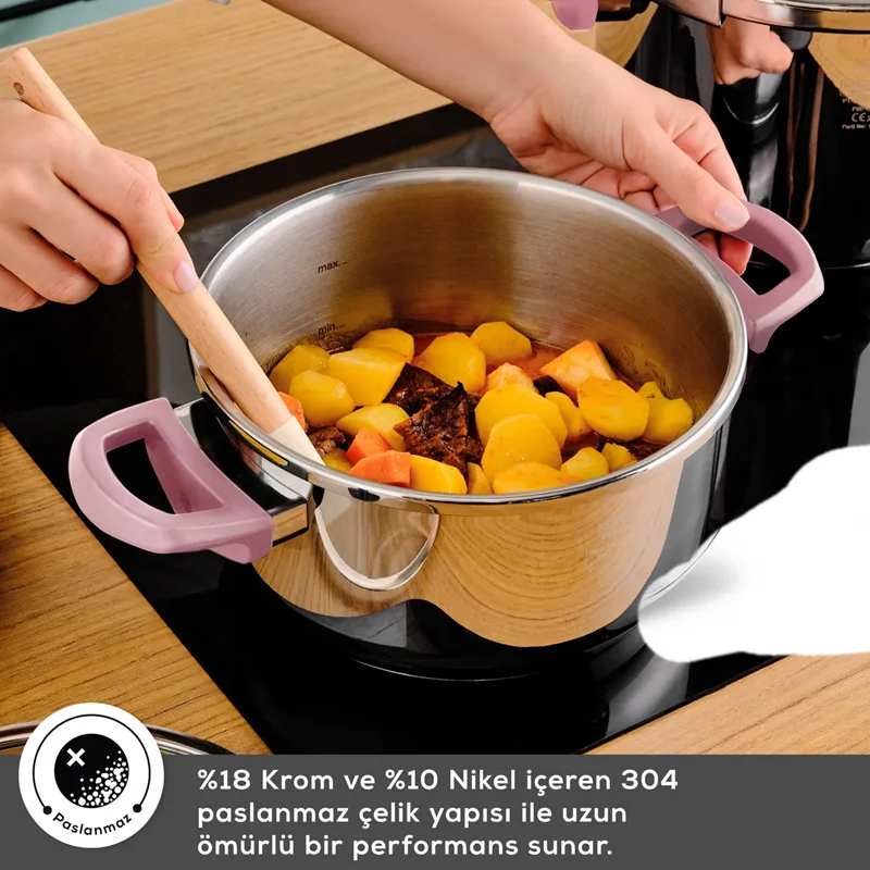 زود پز دو قلو 4 و 6 لیتر صورتی ١۵٣ဂ٠٣ဂ٠٧ဂ٧۶۵٠ - Image 7