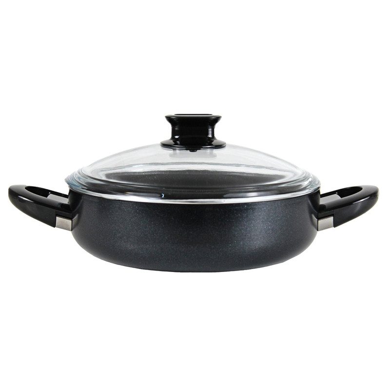 سرویس 7 پارچه غذا پز لینا (مشکی-18+22+26+26-گرانیت-جدید) کد 2887 - Image 2