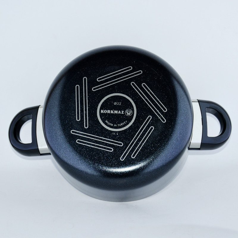 سرویس 7 پارچه غذا پز لینا (مشکی-18+22+26+26-گرانیت-جدید) کد 2887 - Image 4