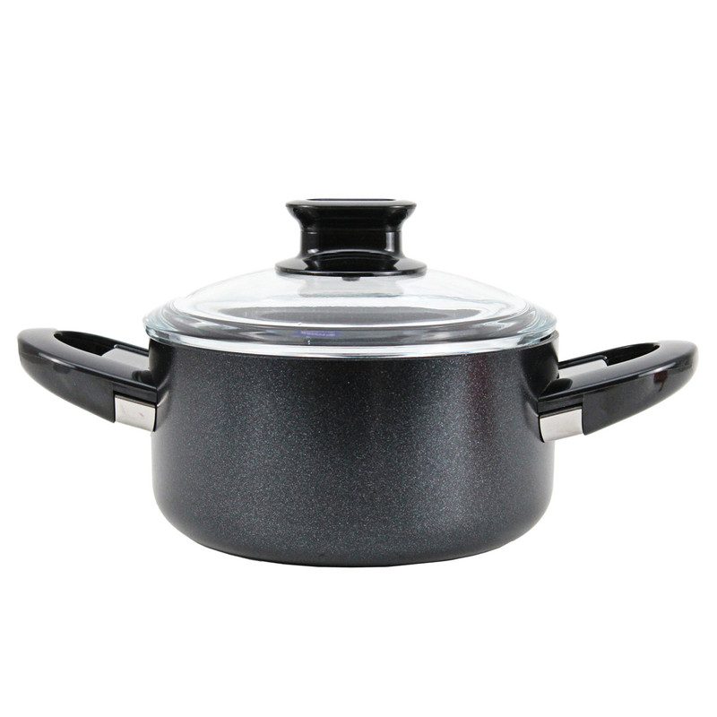 سرویس 7 پارچه غذا پز لینا (مشکی-18+22+26+26-گرانیت-جدید) کد 2887 - Image 6