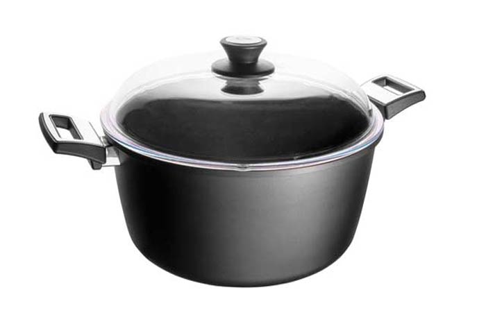 قابلمه تیتانیوم دایموند دسته استیل SKK سایز 32*17 کد 01732S