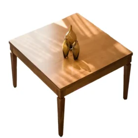 میز بغل مبلی آرت 60*60 چوب پتبنه خاکستری