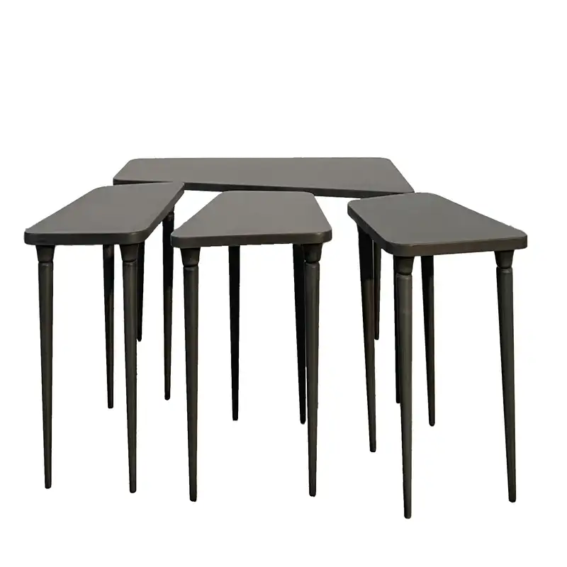 عسلی نگین پلاتون چوب پتینه خاکستری