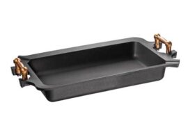 روستر تیتانیوم دایموند دسته برنجی SKK سایز 35*23*7 کد 00867S