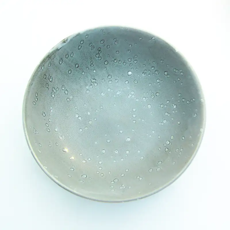 بشقاب خورشت خوری طوسی مات حبابدار