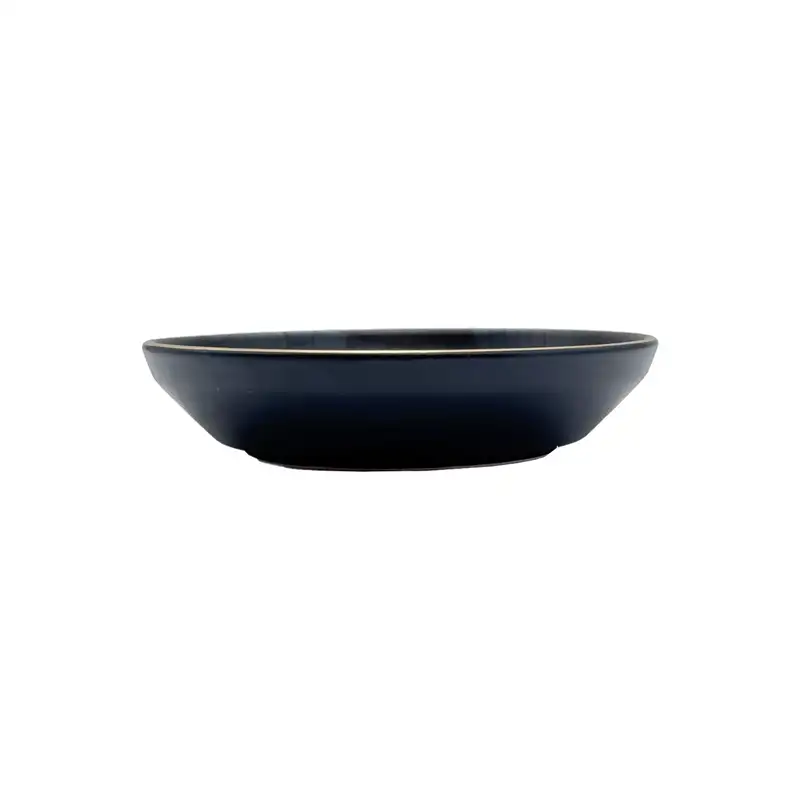 خورشت خوری سرویس 27 پارچه آچار طوسی مات با لبه طلایی - Image 3