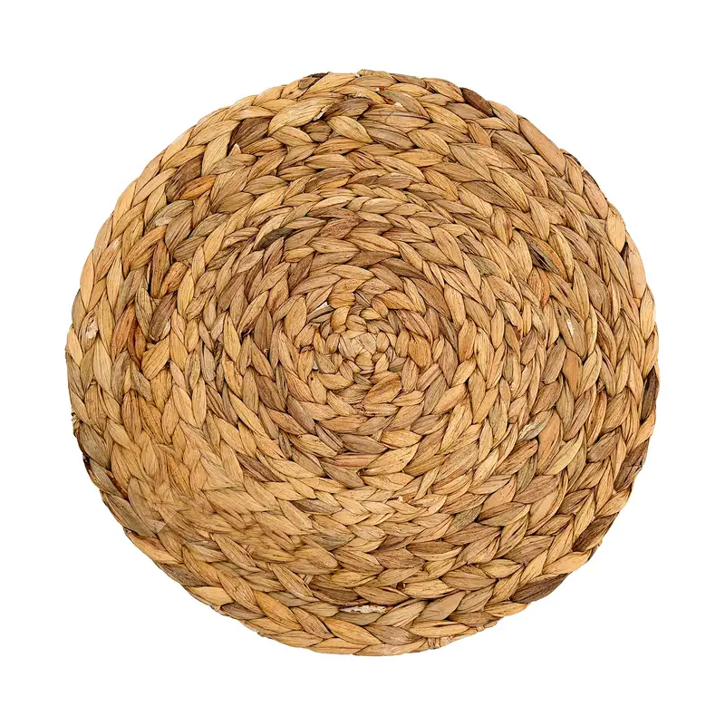 زیر بشقابی تمام حصیری گرد