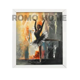 نقاشی دختر بالرین 25*30 کد 10632