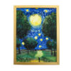 نقاشی شب پر ستاره 30*40 کد 10641