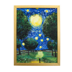 نقاشی شب پر ستاره 30*40 کد 10641