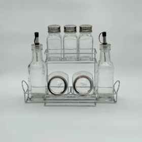 سرویس 8 پارچه آبلیمو،روغن،نمک و فلفل کد 153/03/07/8835