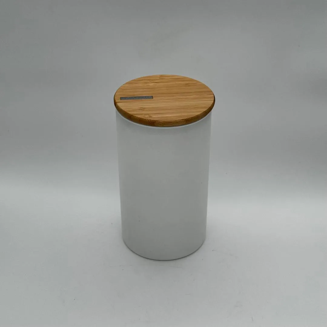 جا حبوبات شیشه ای بزرگ سفید 1480 B3513 - Image 2