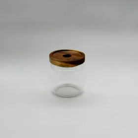 جا ادویه 500میلی لیتر درب چوبی کد 153/03/06/6166