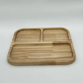 سینی 4 گوش سه خانه 29*29 کد 9007