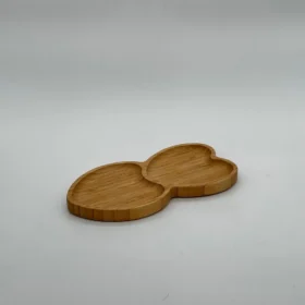 ظرف اسنک 2 قسمتی طرح قلب کد B2619