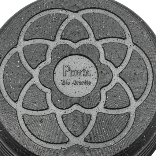 تابه تک دسته سایز 18 گرانیت خاکستری کد 4158