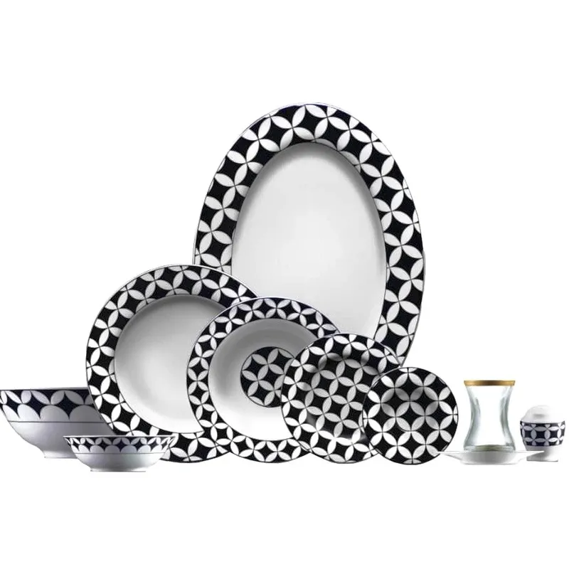 سرویس چینی مدل نیل 40 پارچه کد 7015