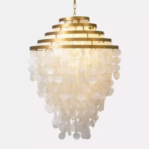 لوستر گرد طبقاتی صدف تیفانی قطر 60-طلاخش کد 180