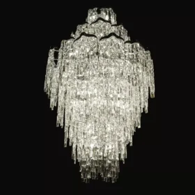 لوستر گرد ون اگموند قطر 80-کروم-شفاف کد 388