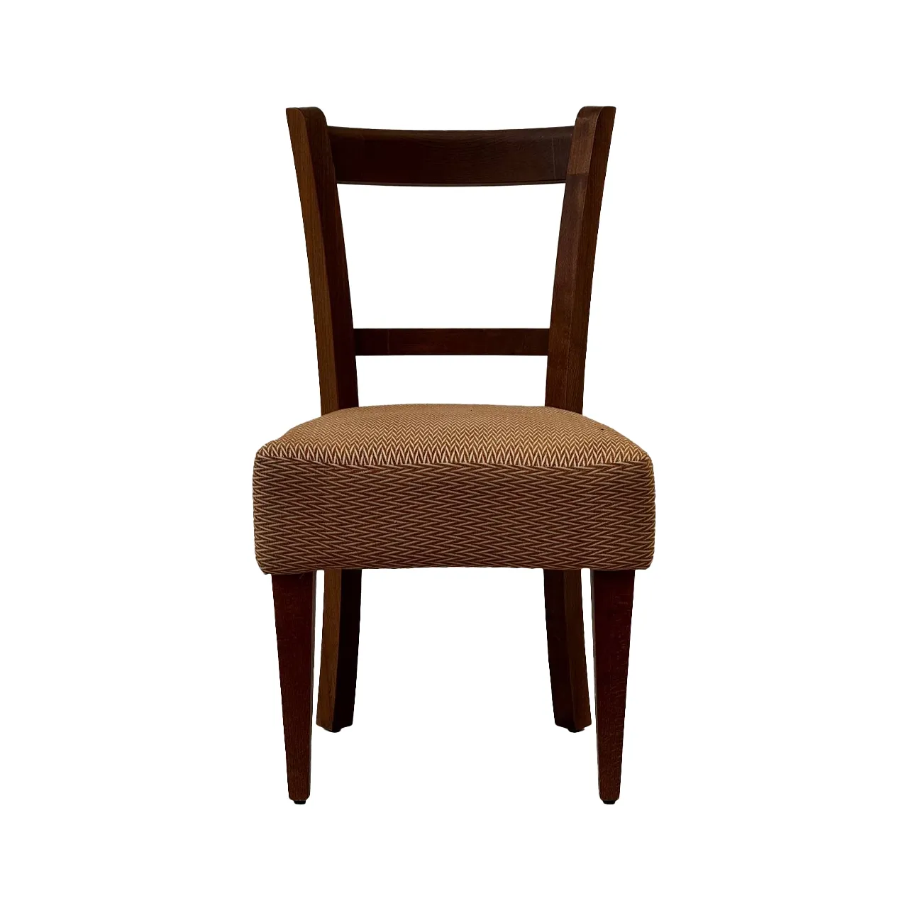 صندلی گرندی چوبی گردویی پارچه BO38 - Image 2