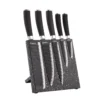 سرویس چاقو 6 پارچه مدل مگنتی گرانیت مشکی کد 8106