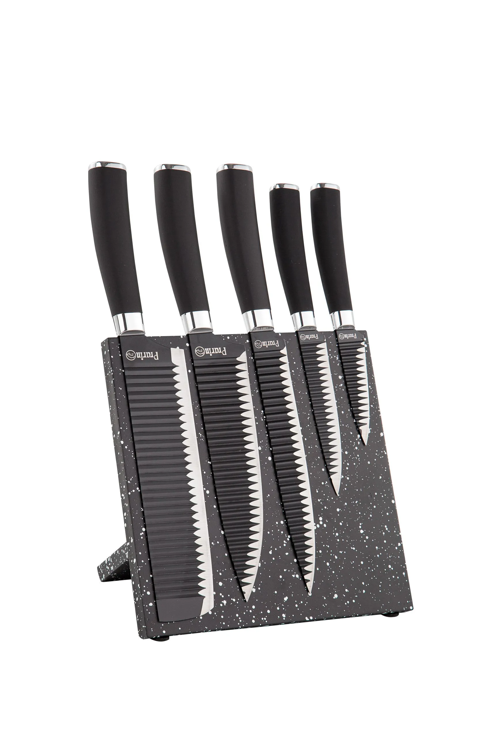 سرویس چاقو 6 پارچه مدل مگنتی گرانیت مشکی کد 8106 - Image 6