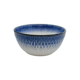 کاسه سوپ خوری آبی سفید خورشیدی