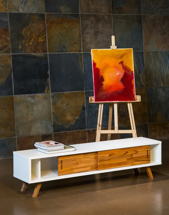 میز تلویزیون آرمادا بزرگ سفید