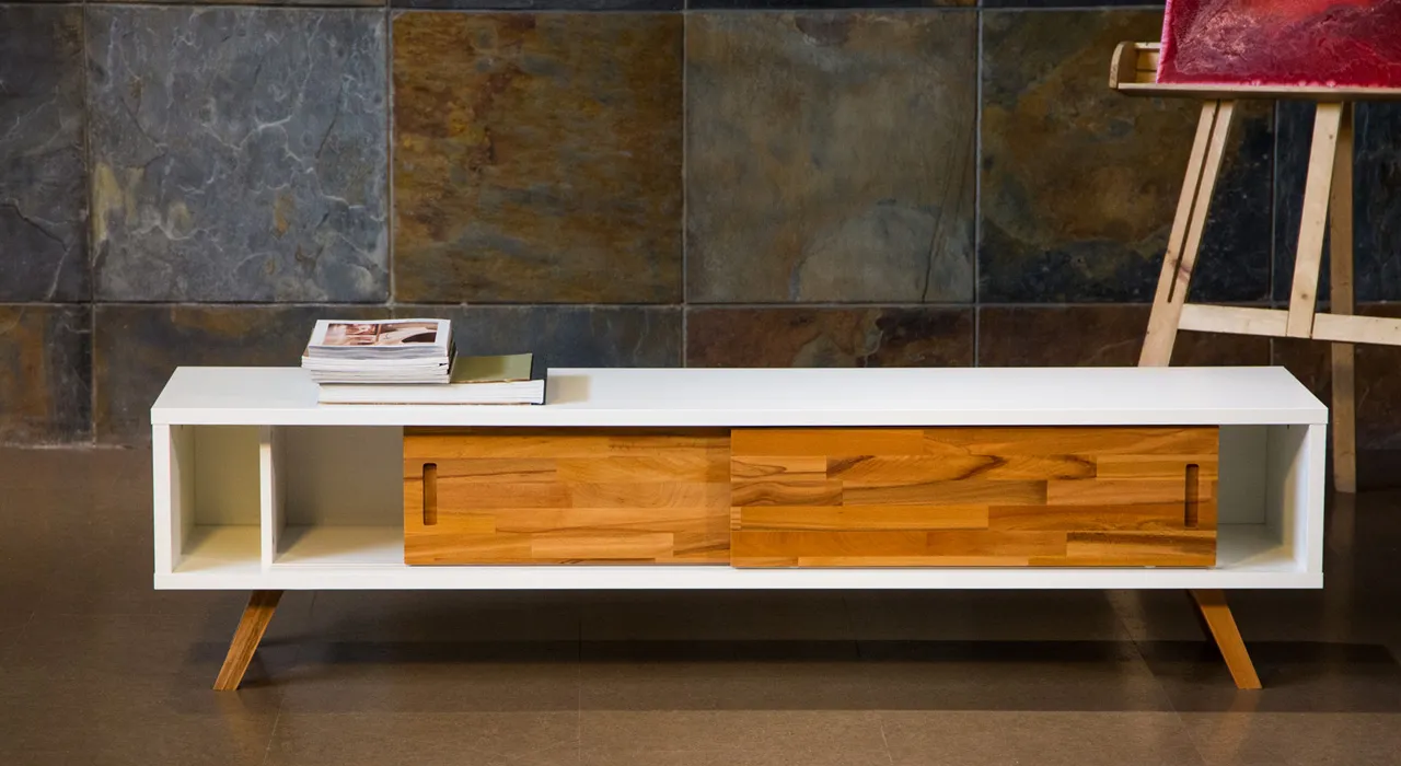 میز تلویزیون آرمادا بزرگ سفید - Image 2