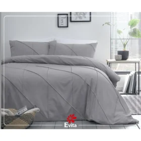 سرویس کاور مدل لوزی سایز 180 رنگ خاکستری