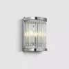 دیوارکوب کریستال لوله ای 25 سانت-کروم-شفاف-کد 174