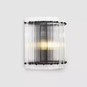 دیوارکوب سه طبقه گرود-مشکی-شفاف کد 136