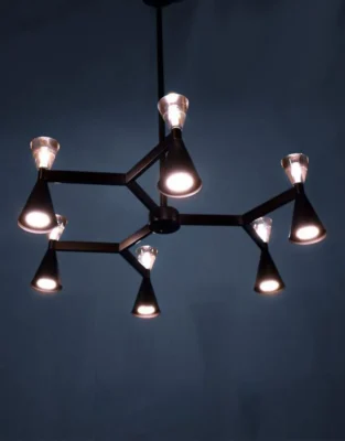 لوستر مدرن کد L107-9-GOLDEN