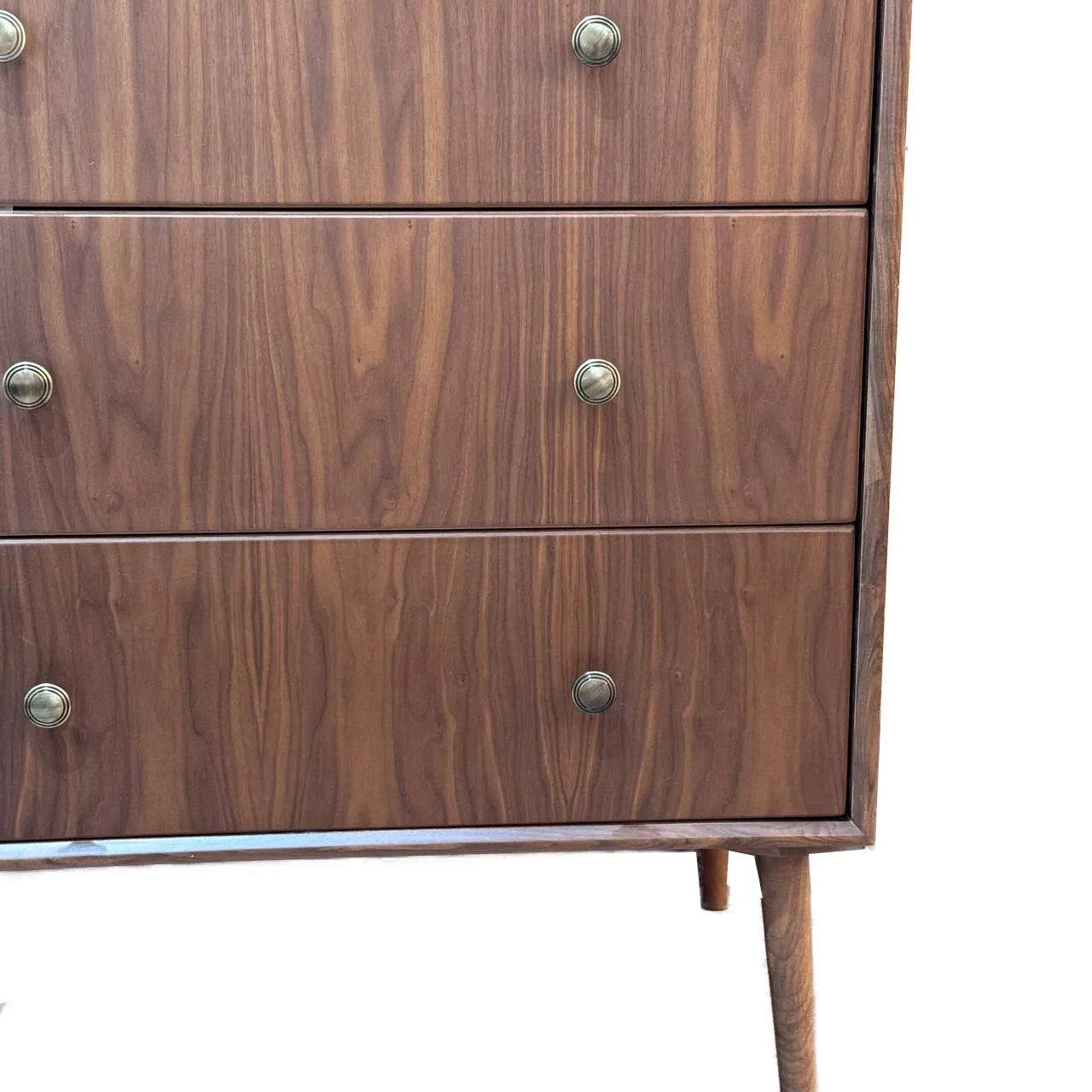 دراور میلو روکش چوب گردو رنگ گردویی - Image 2