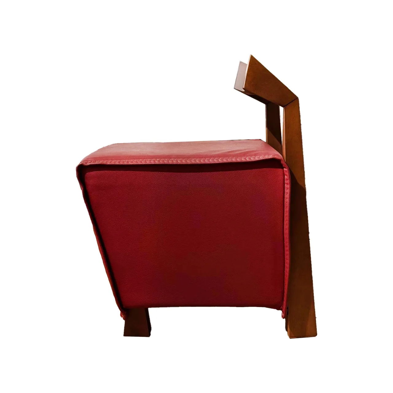 صندلی بز چوب خودرنگ چرم طبیعی - Image 2