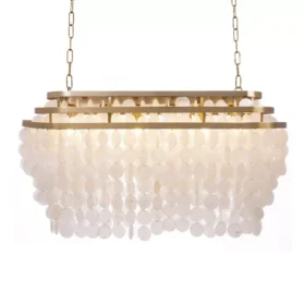 لوستر آویز صدف تیفانی قطر 15-طلاخش کد 186