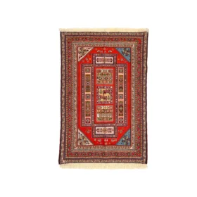 گلیم سوزنی ترنج نارنجی سایز 150*100 کد 1308