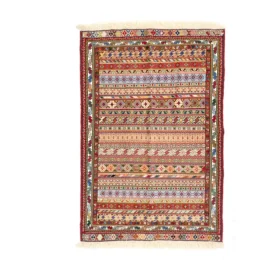 گلیم سوزنی زرع نیم راه راه خطی سایز 150*100 کد 1221