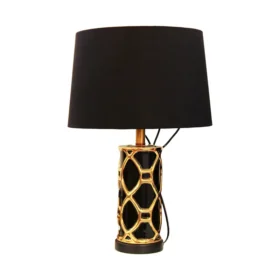 آباژور مشکی طلایی کد 10516