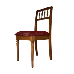 صندلی آنتیک گردویی پارچه AR21