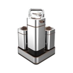 سرویس نمک فلفل و روغن پاش استورا (استیل-4 تکه) کد 697-02