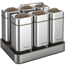 جای ادویه استورا (6 تکه-استیل) کد 696-02