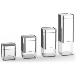 سرویس 4 تکه جای ادویه و حبوبات استورا (استیل) کد 693-02