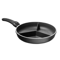 ماهیتابه سایز 5.5*26 تیتانیوم دایموند 3 خانه دسته باز شو کد 5274