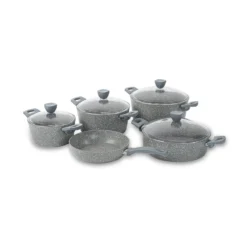 سرویس 9 پارچه قابلمه پریستون طوسی کد0314-6501109