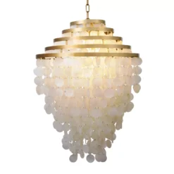 لوستر صدف تیفانی 6 شعله قطر 45