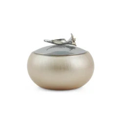 ظرف شیشه ای در دار C1 رنگی گل لیلیوم کد 3230467