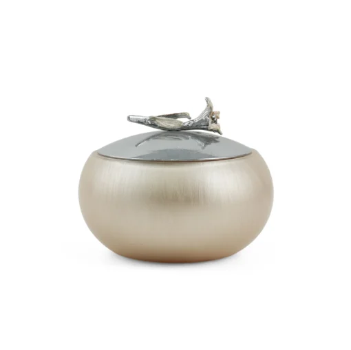 ظرف شیشه ای در دار C1 رنگی گل لیلیوم کد 3230467