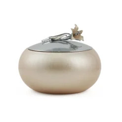 ظرف شیشه ای در دار C3 رنگی گل لیلیوم کد 3230469