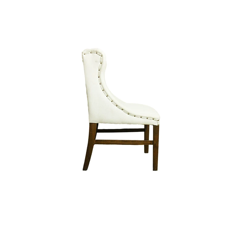 صندلی کویین گردویی متوسط پارچه لینا8 - Image 2